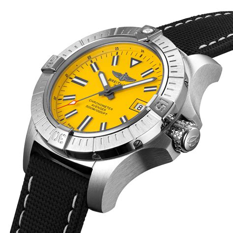 breitling avenger automatik 45 seawolf|breitling avenger seawolf yellow dial.